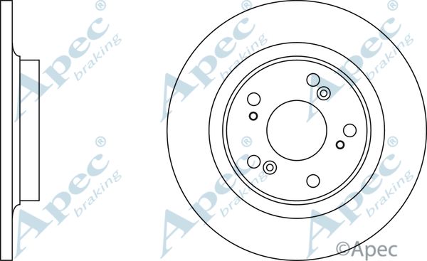 APEC BRAKING Тормозной диск DSK2154